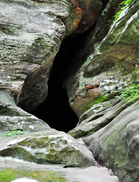 The opening to The Rock House
